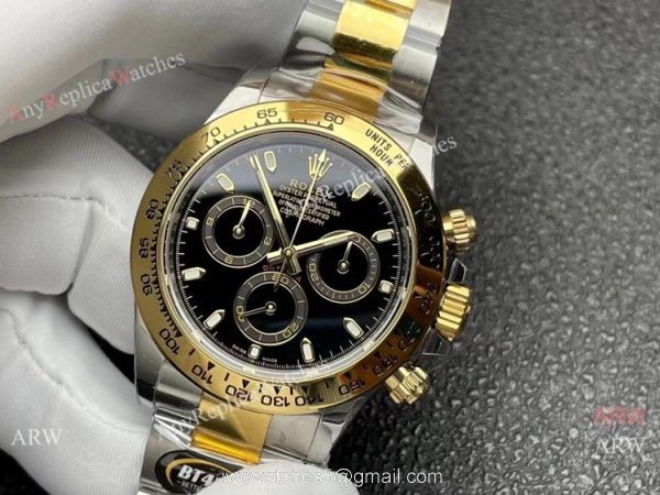 Better Factory Rolex Daytona 4130 Black Diamond Watch 1:1 BTF Cal.4130 Movement Better Factory Rolex Daytona 4130 Black Diamond Watch 1:1 BTF Cal.4130 Movement