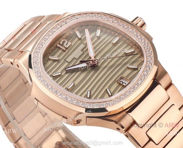 Swiss Cal.324 SC Patek Philippe Nautilus Watches Diamond Bezel Green Dial for Women Swiss Cal.324 SC Patek Philippe Nautilus Watches Diamond Bezel Green Dial for Women