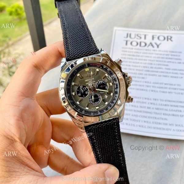Clone Breitling Chronomat B01 Watch BlackYellow Rubber Strap