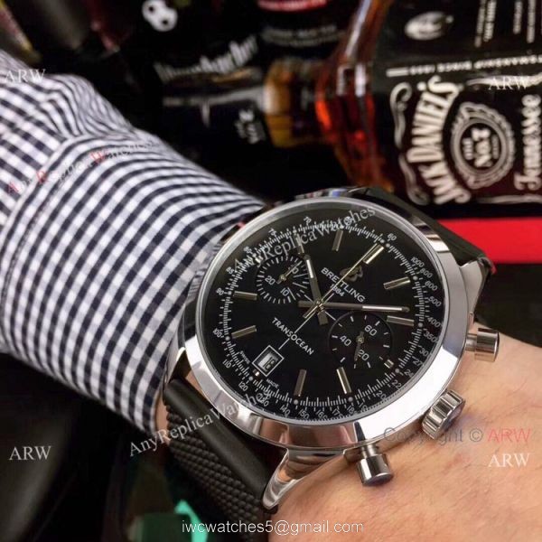 Best Quality Breitling Transocean Blue Dial Chronograph Watches Men