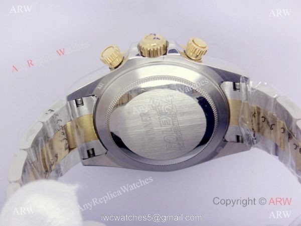 High Quality Daytona 2-Tone White Face Diamond Watch