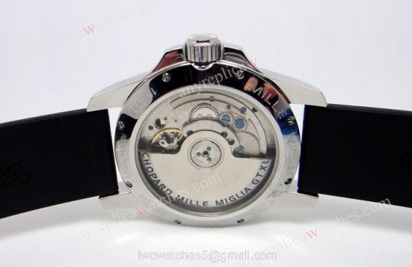 Replica Chopard Gran turismo Watch XL Gray Dial w/rubber band