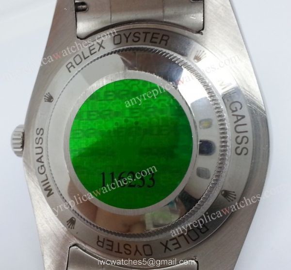 Replica Rolex Milgauss Watch SS w/ Green Crystal Men Watch 40MM