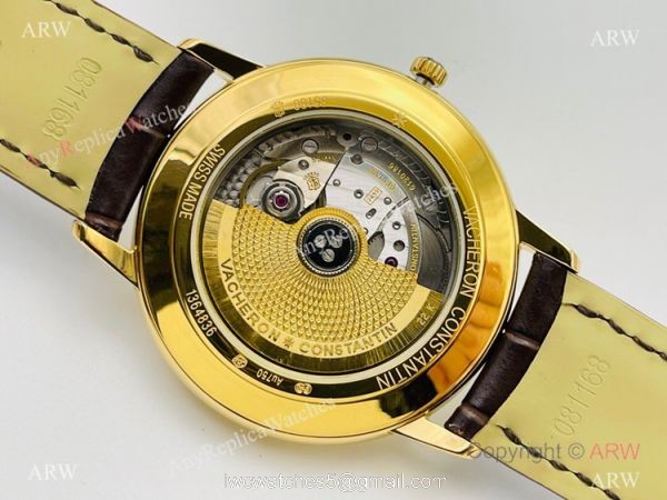 2021 New! MK Factory V4 Swiss Vacheron Constantin Patrimony Watch Yellow Gold 40mm