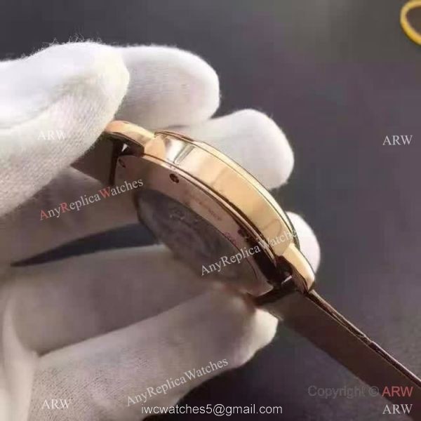 Copy Swiss Cartier Louis Moon Phase Watch Rose Gold
