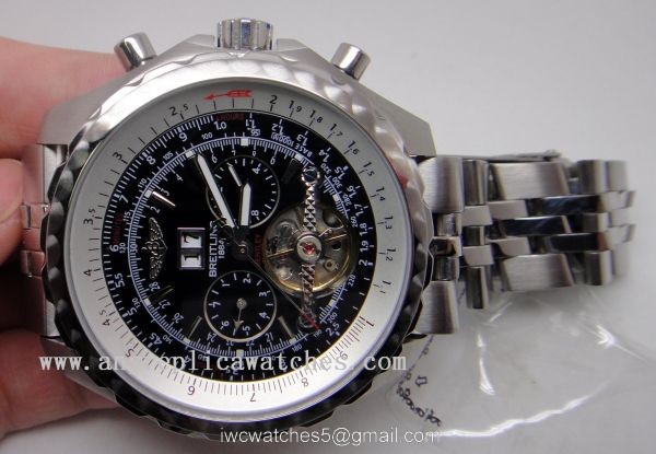 Breitling 1884 Bentley Mulliner Tourbillon Replica Watch For Sale Black Dial