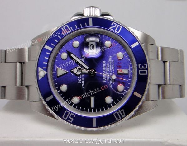 Classic Model Rolex Stainless Steel Submariner Blue Dial mens Watch Replica
