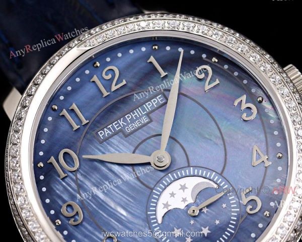 2020 New Patek Philippe Complications 4968r Replica Watch Blue Mother of Pearl Dial