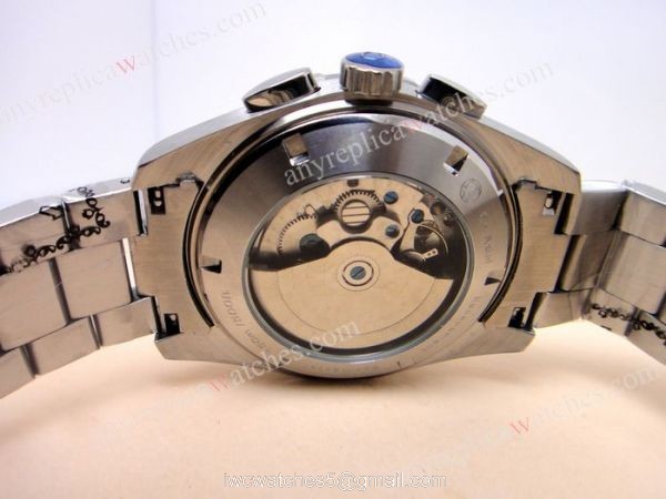 Omega Seamaster GMT Chronograph SS Black Face Best Omega Watches Replica For Sale