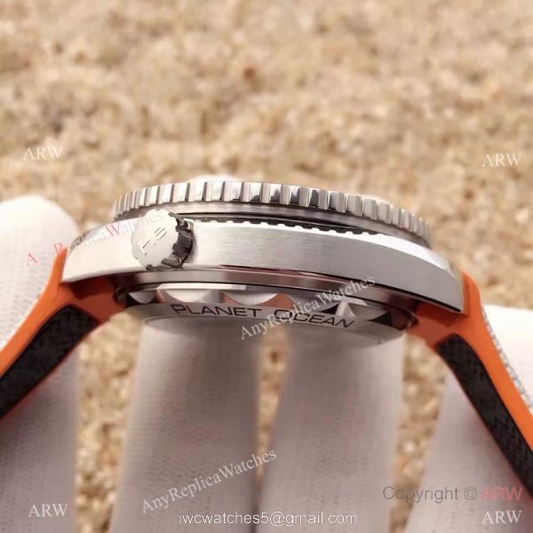 (OM)Swiss Replica Omega Seamaster 600m 9900 Watch SS Gray Gummy Strap