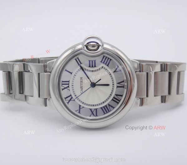 Cartier Ballon Bleu De Stainless Steel Ladies Replica Watch