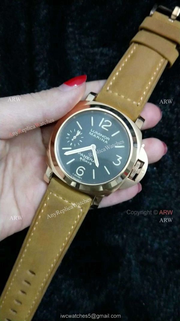 Panerai PAM 511 Luminor Marina 8 Days Rose Gold Watch Buy Knockoff