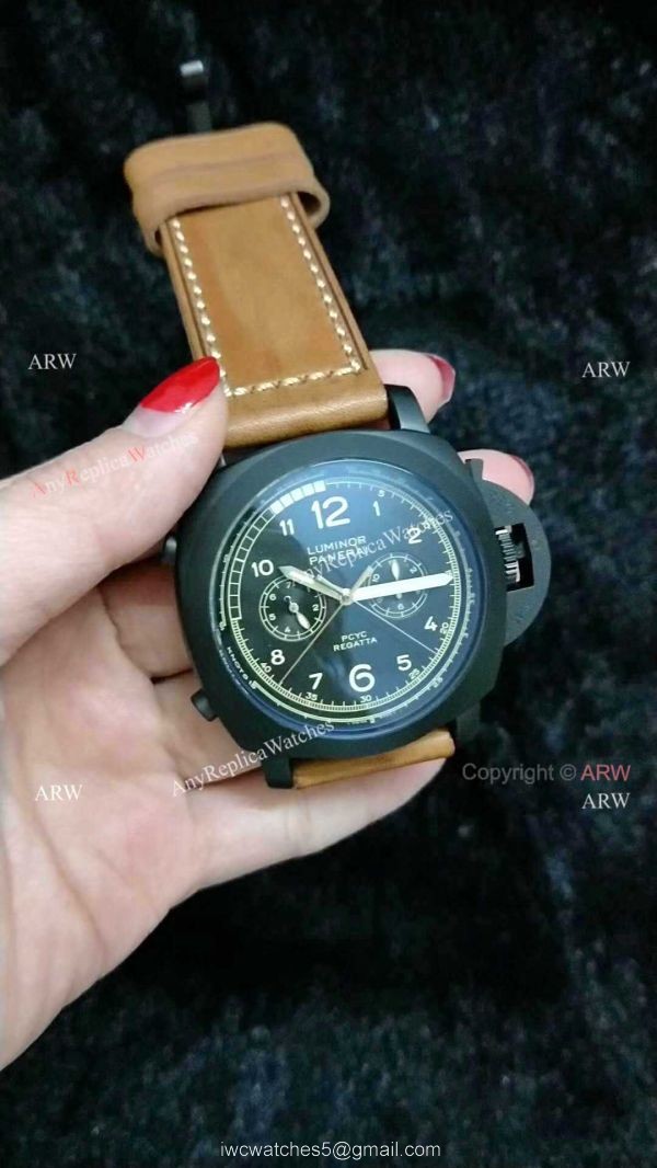 Panerai PAM 653 Luminor Chrono Replica Regatta Watch Green Inner