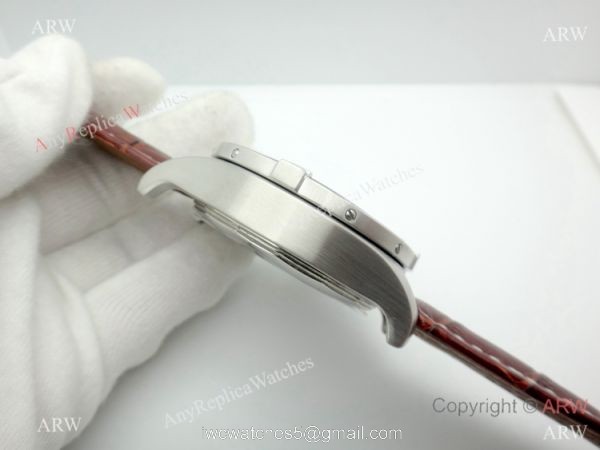 Replica Breitling Super Avenger II White Dial Brown Leather Band Watch