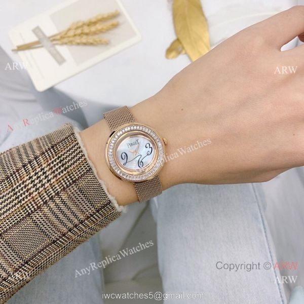 New Piaget Possession Rose Gold Arabic Dial Watches 29mm