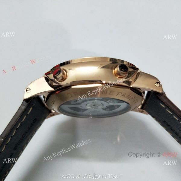 New Copy Panerai Luminor Flyback PAM00525 Watch Rose Gold