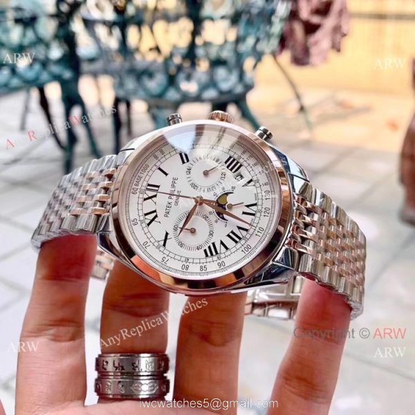 New Patek Philippe Grand Complication Chrono Watch 2 Tone Rose Gold