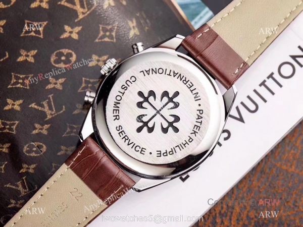 New Patek Philippe Grand Complication Moon Watch Brown Leather Band