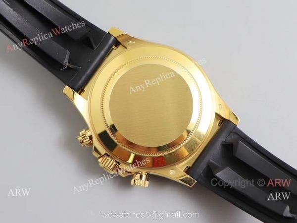 Noob Factory V3 Rolex Daytona Men Watch Gold Case Oysterflex Strap