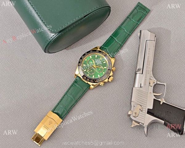 Buy Replica Rolex Daytona Watch Green Dial Black Ceramic Bezel