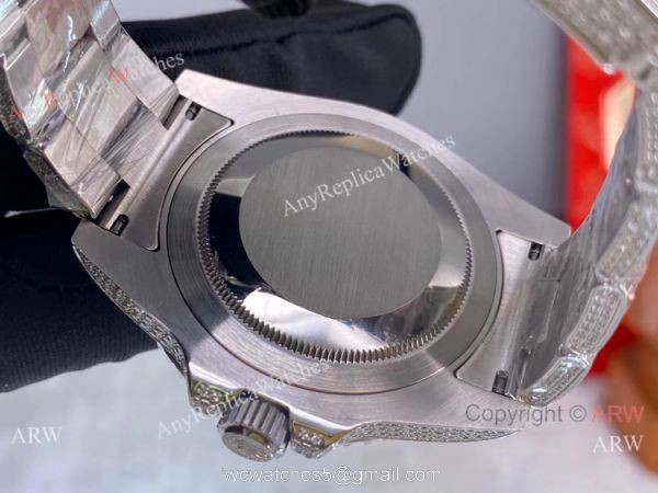 Replica Rolex GMT-Master II 116769 Ice Watch Stainless Steel Diamond Dial