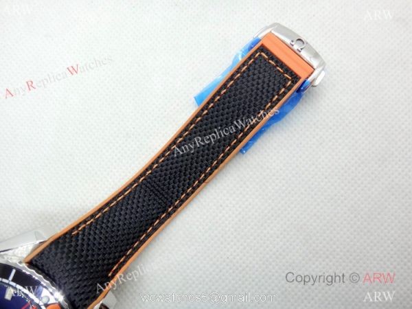 Omega Seamaster 600 Black Rubber Orange Watch Japan Quartz