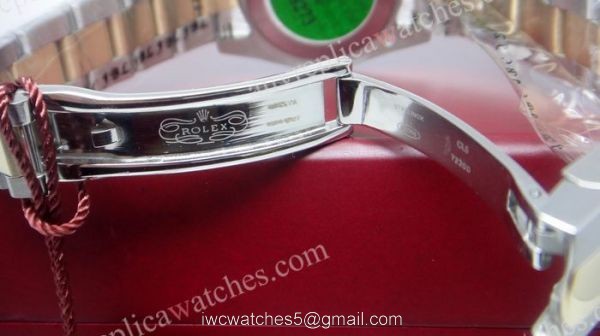 Rolex Datejust Fake Watch: Two Tone Silver Flower Face 36mm Mens Watch