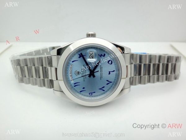 Copy Rolex Day-Date II Arabic Glacier Dial Special Middle East Edition 40mm Watch