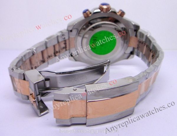 2-Tone Rose Gold Rolex Yachtmaster II Watch Blue Ceramic 44mm