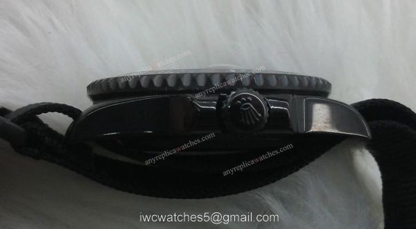 All Black Rolex Submariner Pro-hunter Black Dial Ceramic Bezel Nato Strap 40mm