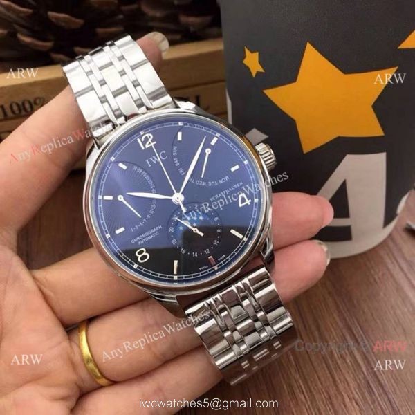 Best Copy IWC Portuguese Watch Stainless Steel 44mm Watch Face