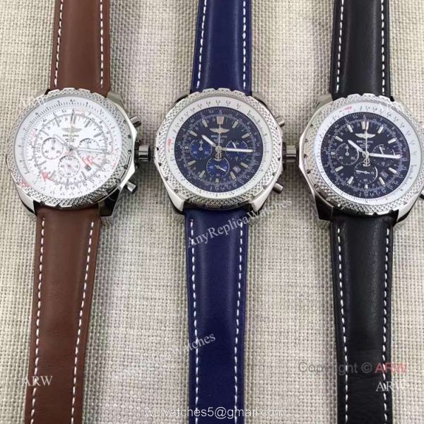 Breitling 1884 Bentley Motors T Chronograph Blue Subdials Watch