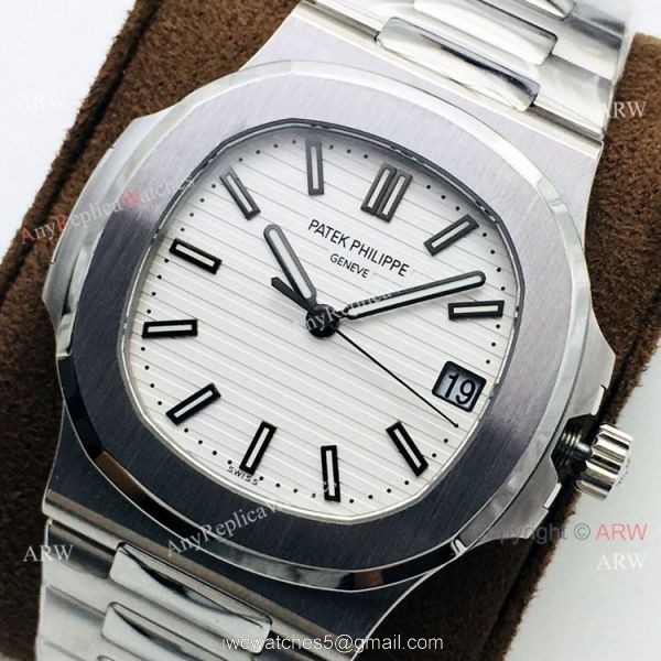 Highest Quality Swiss Patek Philippe Nautilus PPF V4 White Dial Watch 40mm