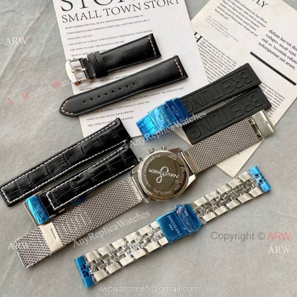 Vintage Style Breitling Premier Replica Watch Stainless Steel