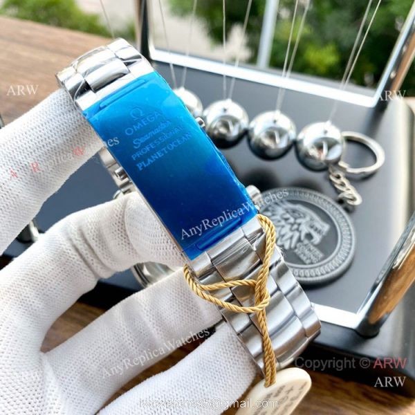 Replica Omega Planet Ocean GMT Watches Blue Ceramic Bezel SWISS GRADE CASE