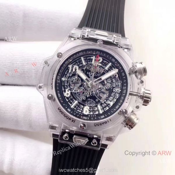 Baselworld Big Bang Hublot Unico Sapphire Replica Black Rubber Watch Hublot Clear Watch