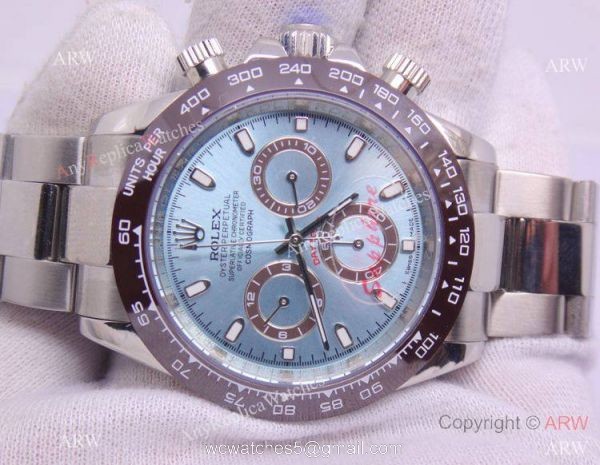 The 50th Anniversary Rolex Daytona Watch Ice Blue / Ceramic bezel 42mm