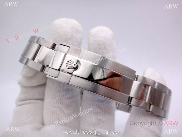 Rolex Daytona Replica Watch SS Ice Blue Dial / Brown Ceramic Bezel 40mm