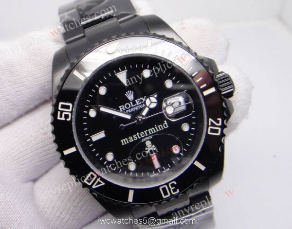 Buy Replica Rolex Mastermind Submariner Black PVD / Black Ceramic Bezel