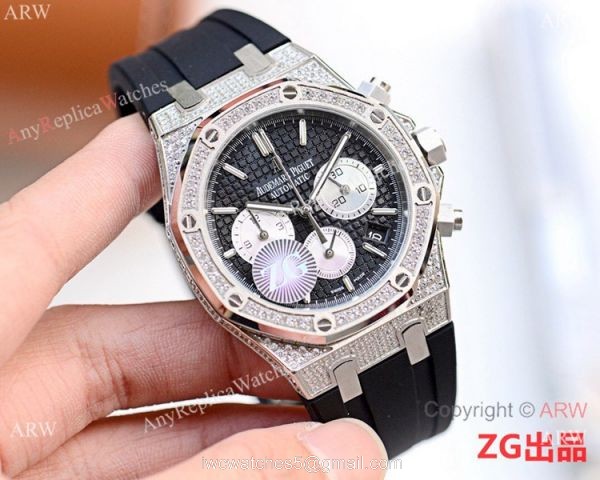 New Copy Audemars Piguet Iced Out Royal Oak VK Chronograph Watch