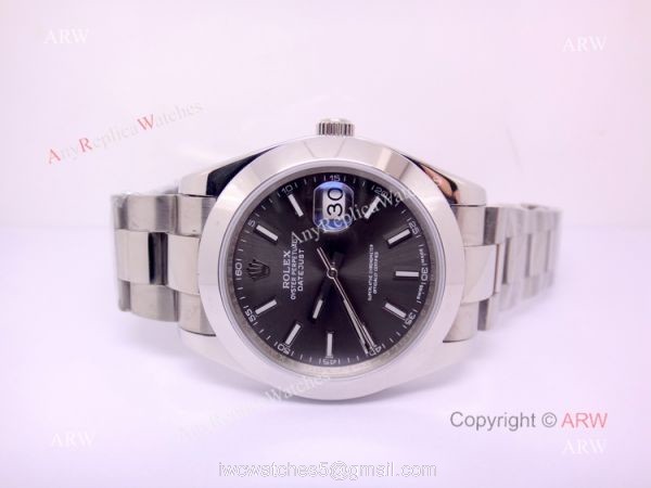 Rolex Datejust 40mm Watch SS Rhodium Gray Face New 2017 Dial