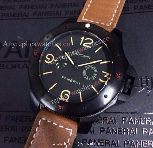 Radiomir Panerai Egiziano Replica Watch Brown Leather band 47mm