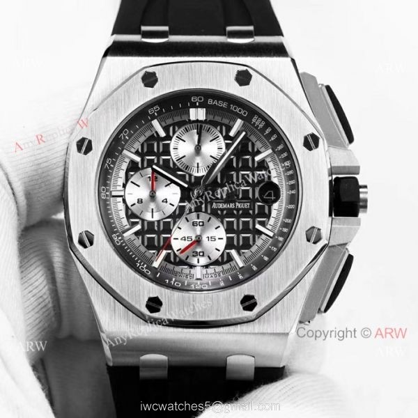 Solid Black AP Royal Oak Offshore 44mm Mens watch Audemars Piguet Knock off Wholesale