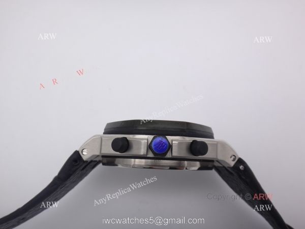 Replica Audemars Piguet Watches For Sale Royal Oak Offshore Black Leather Band Watch
