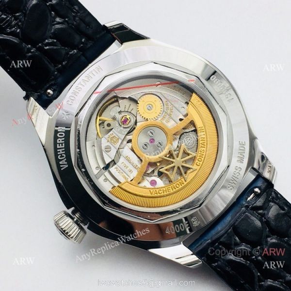 Grade 1A Copy Vacheron Constantin Fiftysix Watch Blue Dial Leather Strap