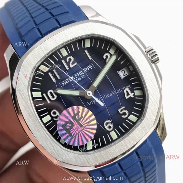 Fake Patek Philippe Aquanaut Swiss Cal324 Watch Blue Dial