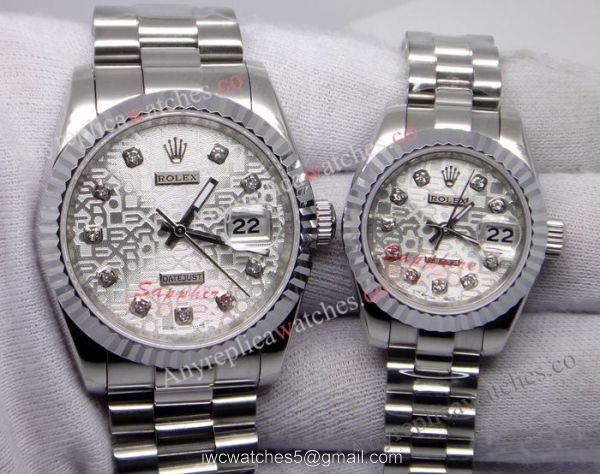 Replica Rolex Silver Micro Face Stainless Steel Watch for Men