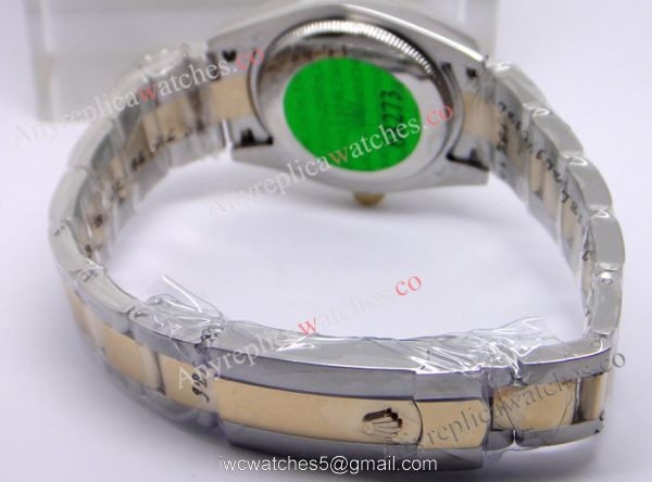 Rolex Datejust watch 2-Tone Yellow Gold / Chocolate Dial VI Diamond / 31mm Midsize