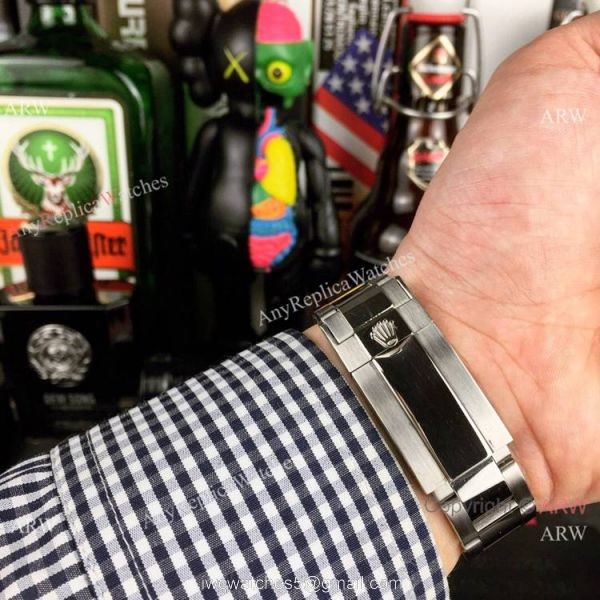 Copy Rolex Cosmograph Daytona 43mm Watch Stainless steel Arabic Scripts Dial