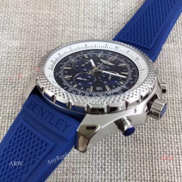 Breitling 1884 Bentley Motors T SS Black Dial w Blue Sub-dial Watch